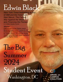 Special Event: Edwin Black at the ICC Summer 2024 Student Event