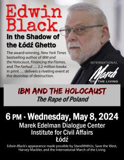 Special Event: IBM and the Holocaust for the Institute for Civil Affairs, Łódź 