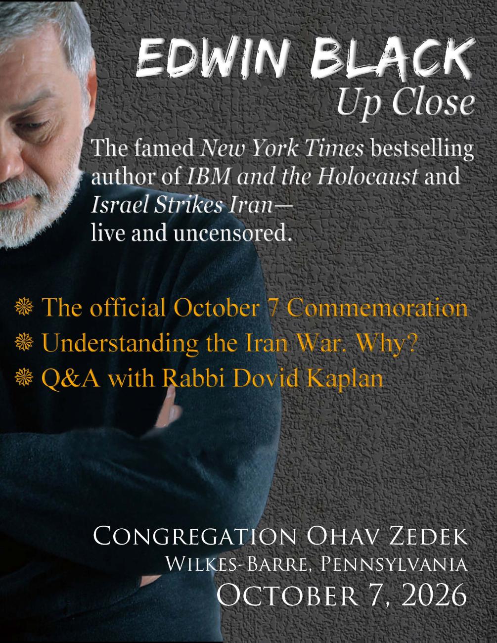Special event: October 7 Commemoration 2026, Wilkes-Barre