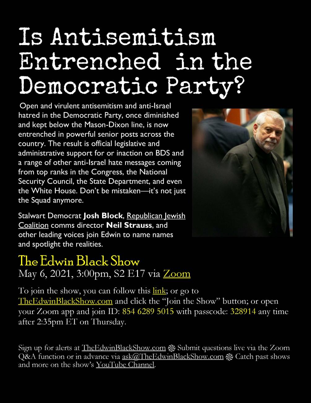 EB Show S02 E17: Is Antisemitism Entrenched in the Democratic Party?