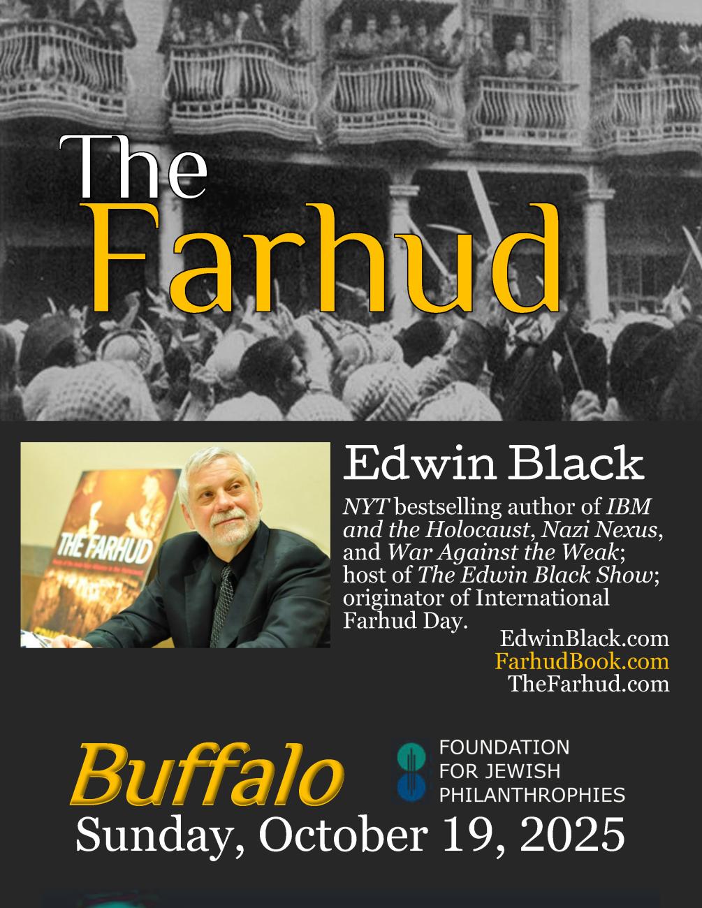 Special Event: Edwin Black on the Farhud in Buffalo