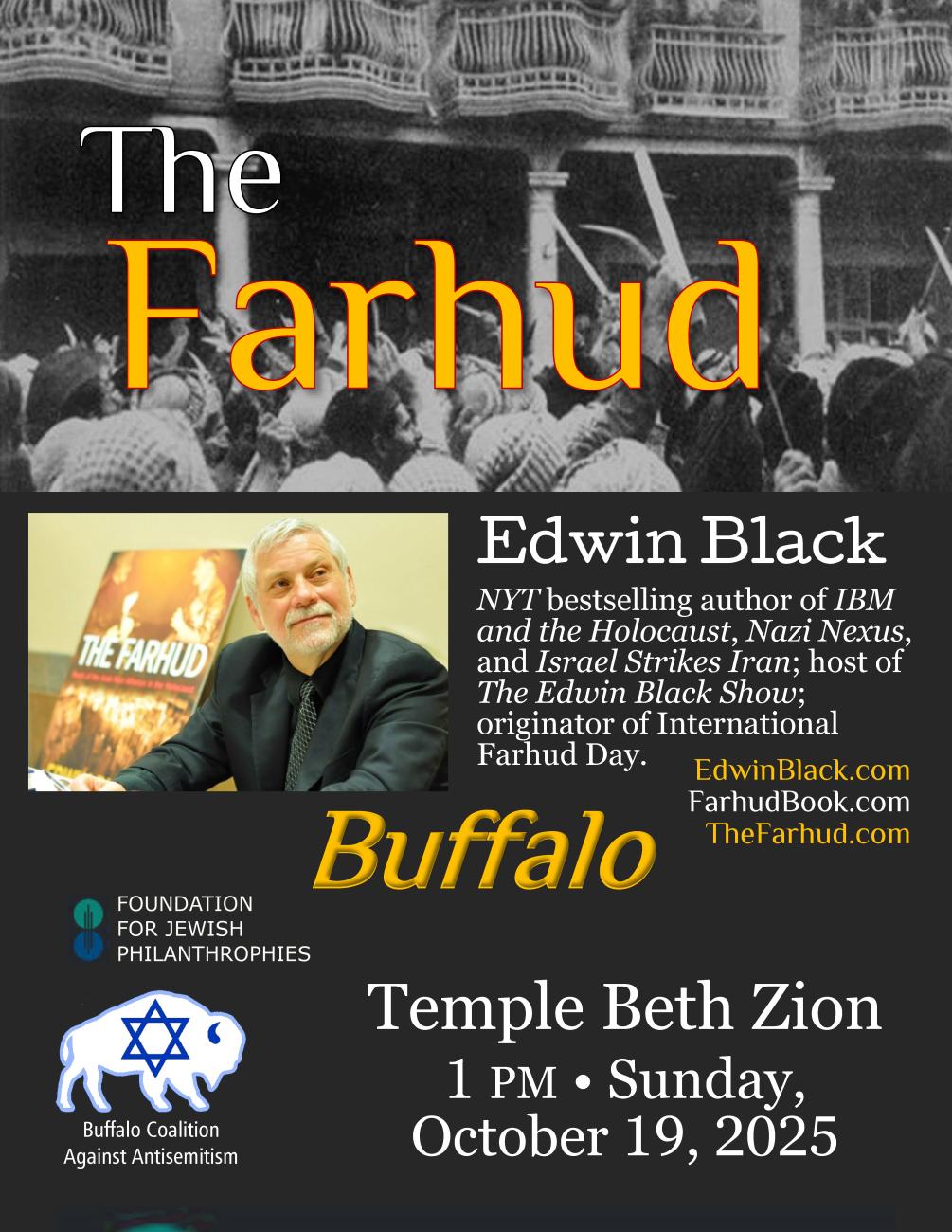 Special Event: Edwin Black on the Farhud in Buffalo