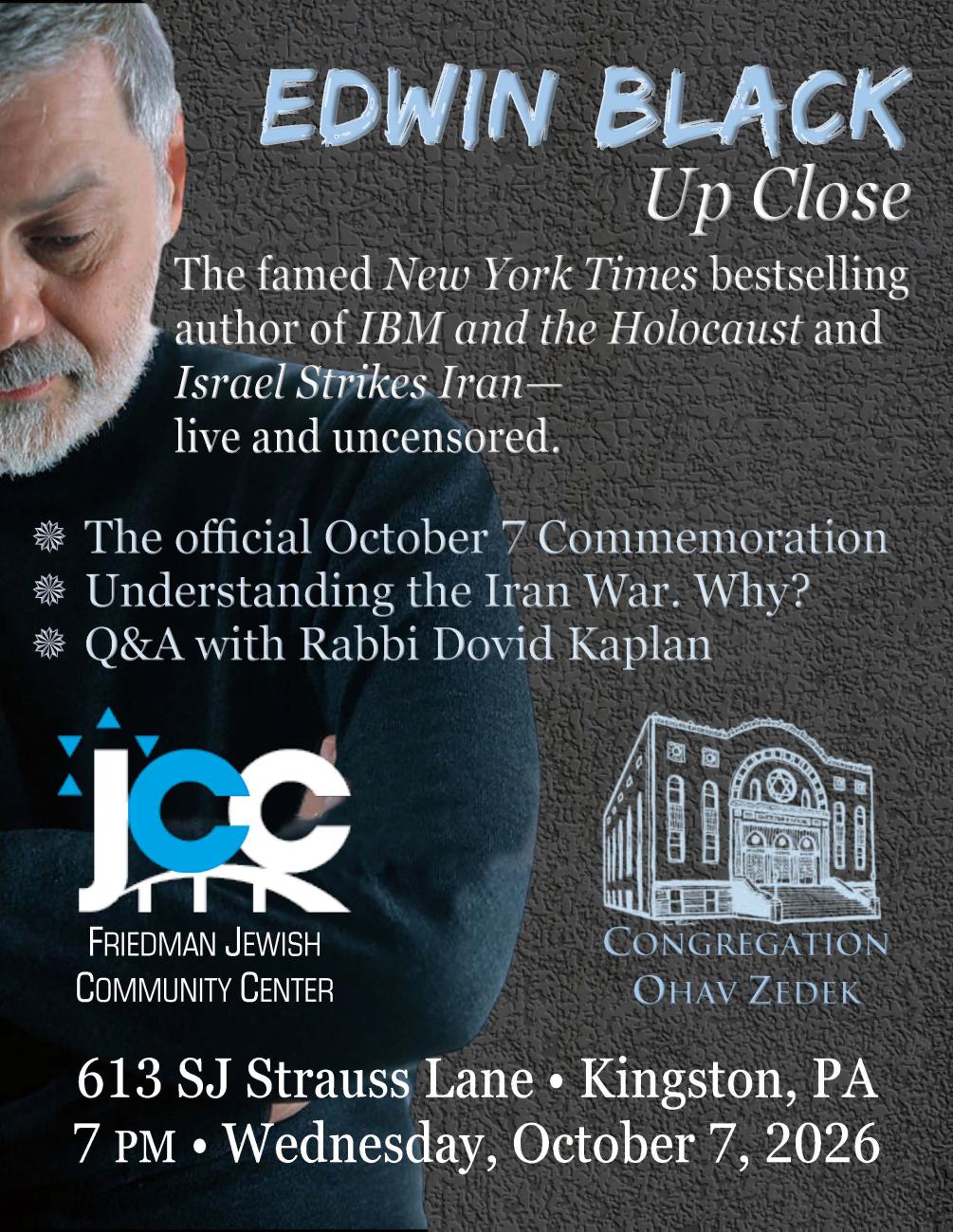 Special event: October 7 Commemoration 2026, Wilkes-Barre