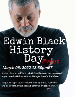 Special Event: Edwin Black for History Day at Brandeis School