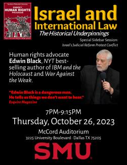 Special Event: Israel and International Law for SMU Embrey
