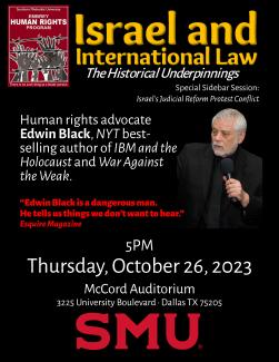Special Event: Israel and International Law for SMU Embrey
